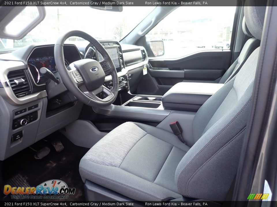 2021 Ford F150 XLT SuperCrew 4x4 Carbonized Gray / Medium Dark Slate Photo #14