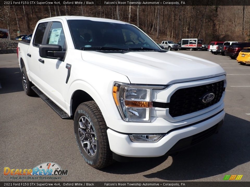 2021 Ford F150 STX SuperCrew 4x4 Oxford White / Black Photo #3