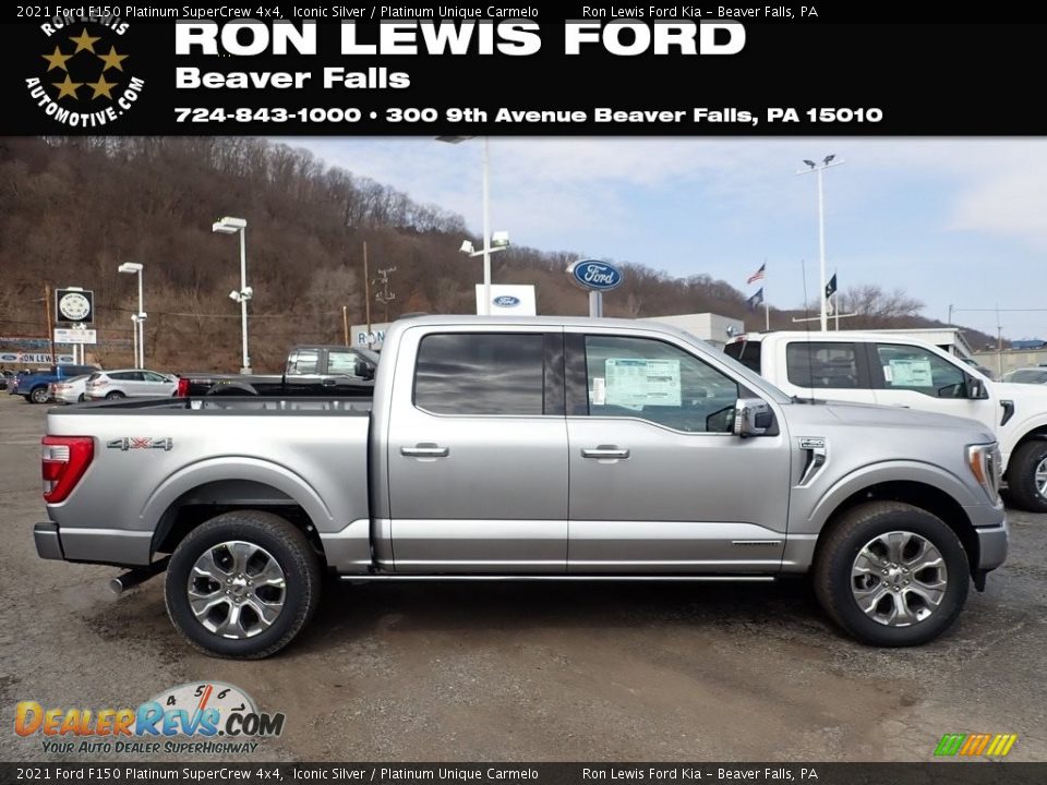 2021 Ford F150 Platinum SuperCrew 4x4 Iconic Silver / Platinum Unique Carmelo Photo #1