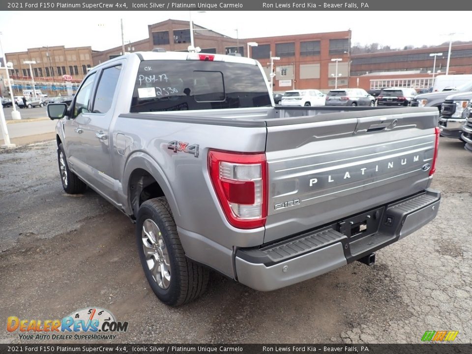 2021 Ford F150 Platinum SuperCrew 4x4 Iconic Silver / Platinum Unique Carmelo Photo #6