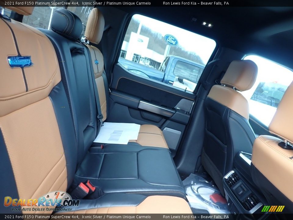 Rear Seat of 2021 Ford F150 Platinum SuperCrew 4x4 Photo #9