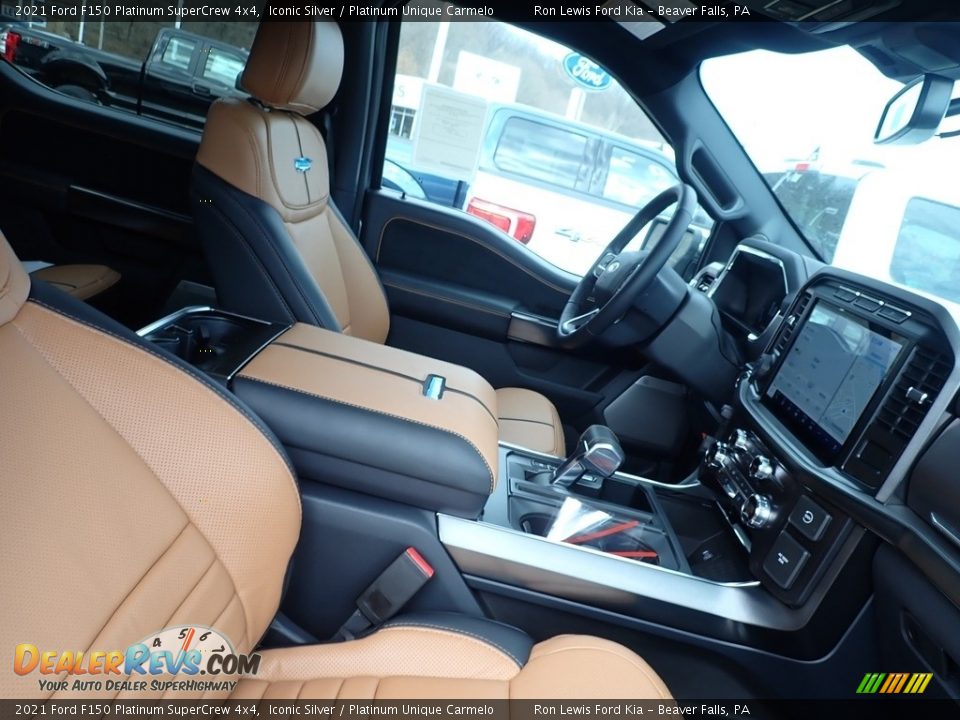 Front Seat of 2021 Ford F150 Platinum SuperCrew 4x4 Photo #10