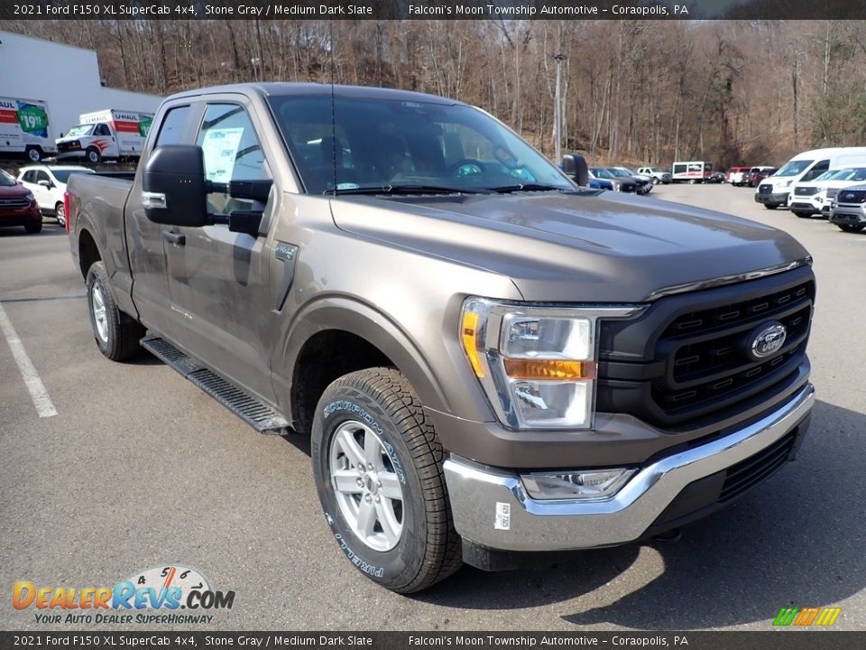 2021 Ford F150 XL SuperCab 4x4 Stone Gray / Medium Dark Slate Photo #3