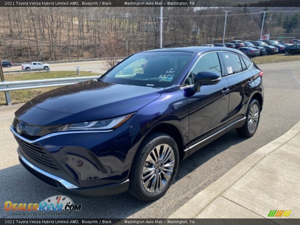 2021 Toyota Venza Hybrid Limited AWD Blueprint / Black Photo #14