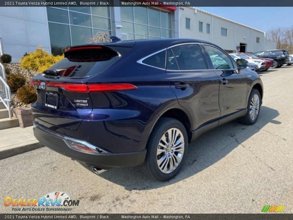 2021 Toyota Venza Hybrid Limited AWD Blueprint / Black Photo #15