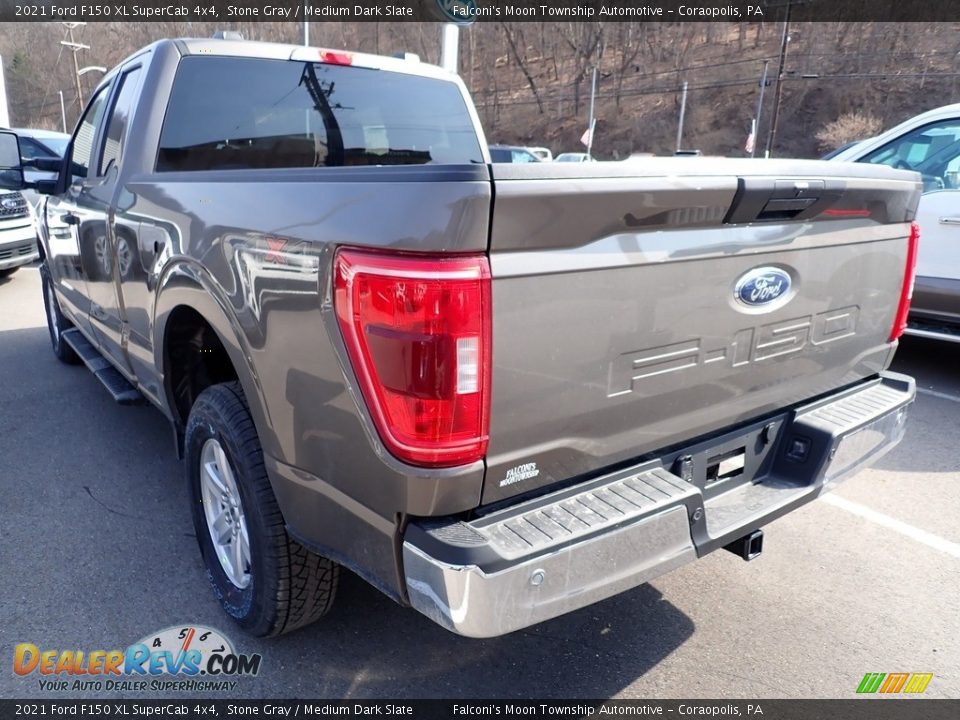 2021 Ford F150 XL SuperCab 4x4 Stone Gray / Medium Dark Slate Photo #6