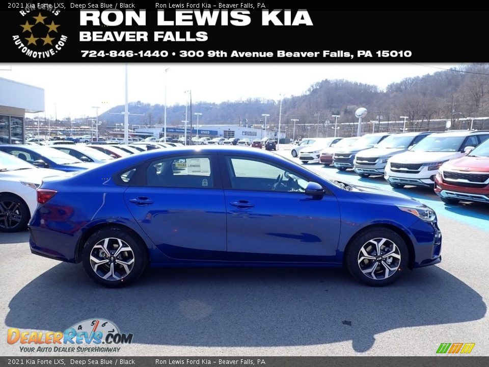 2021 Kia Forte LXS Deep Sea Blue / Black Photo #1