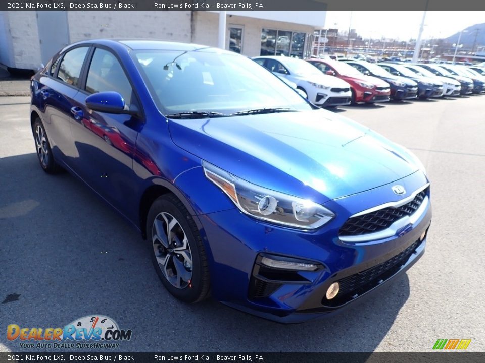 2021 Kia Forte LXS Deep Sea Blue / Black Photo #3
