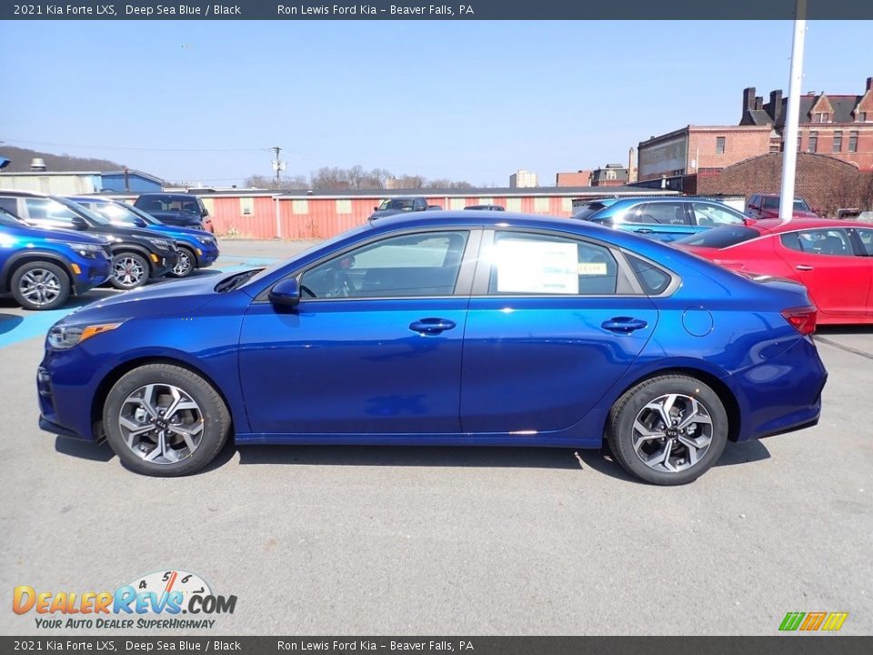 2021 Kia Forte LXS Deep Sea Blue / Black Photo #6