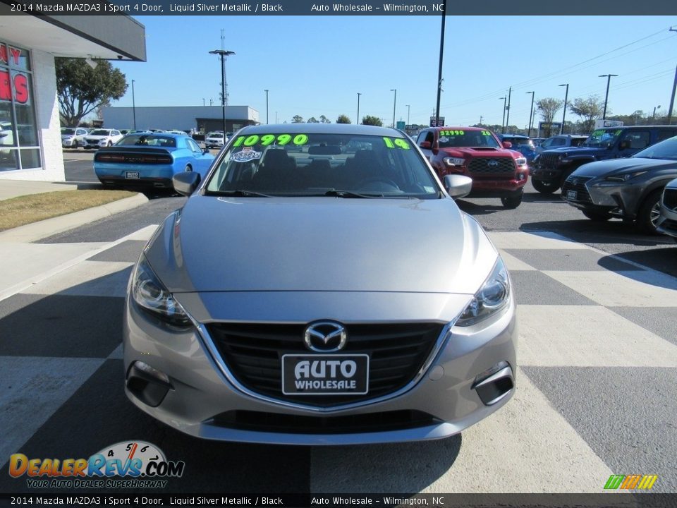 2014 Mazda MAZDA3 i Sport 4 Door Liquid Silver Metallic / Black Photo #2