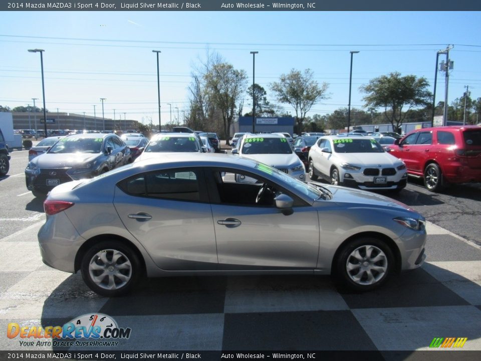 2014 Mazda MAZDA3 i Sport 4 Door Liquid Silver Metallic / Black Photo #3