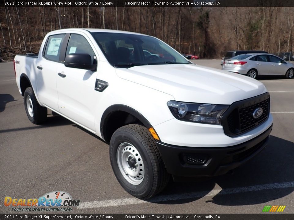 2021 Ford Ranger XL SuperCrew 4x4 Oxford White / Ebony Photo #3