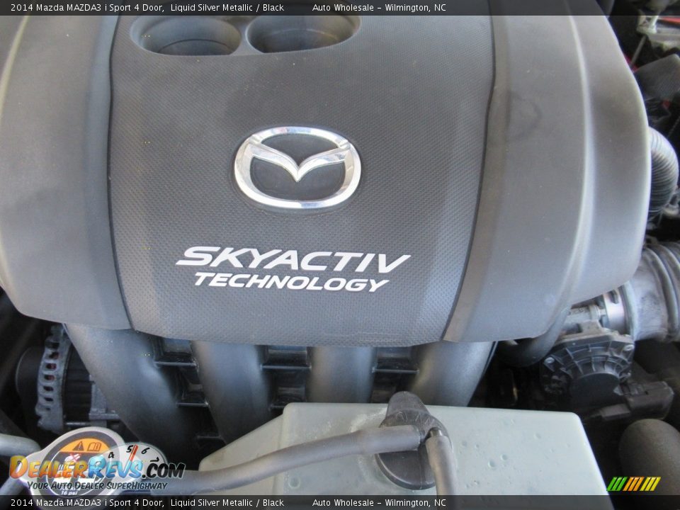 2014 Mazda MAZDA3 i Sport 4 Door Liquid Silver Metallic / Black Photo #6