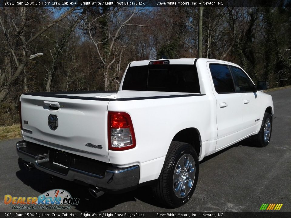 2021 Ram 1500 Big Horn Crew Cab 4x4 Bright White / Light Frost Beige/Black Photo #6