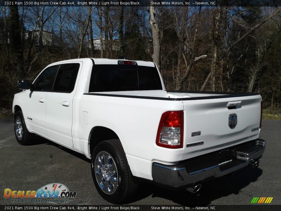 2021 Ram 1500 Big Horn Crew Cab 4x4 Bright White / Light Frost Beige/Black Photo #9