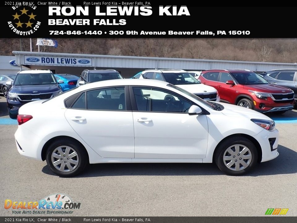 2021 Kia Rio LX Clear White / Black Photo #1
