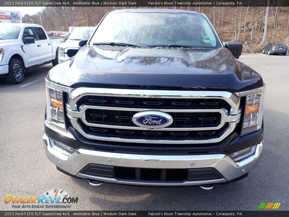 2021 Ford F150 XLT SuperCrew 4x4 Antimatter Blue / Medium Dark Slate Photo #4