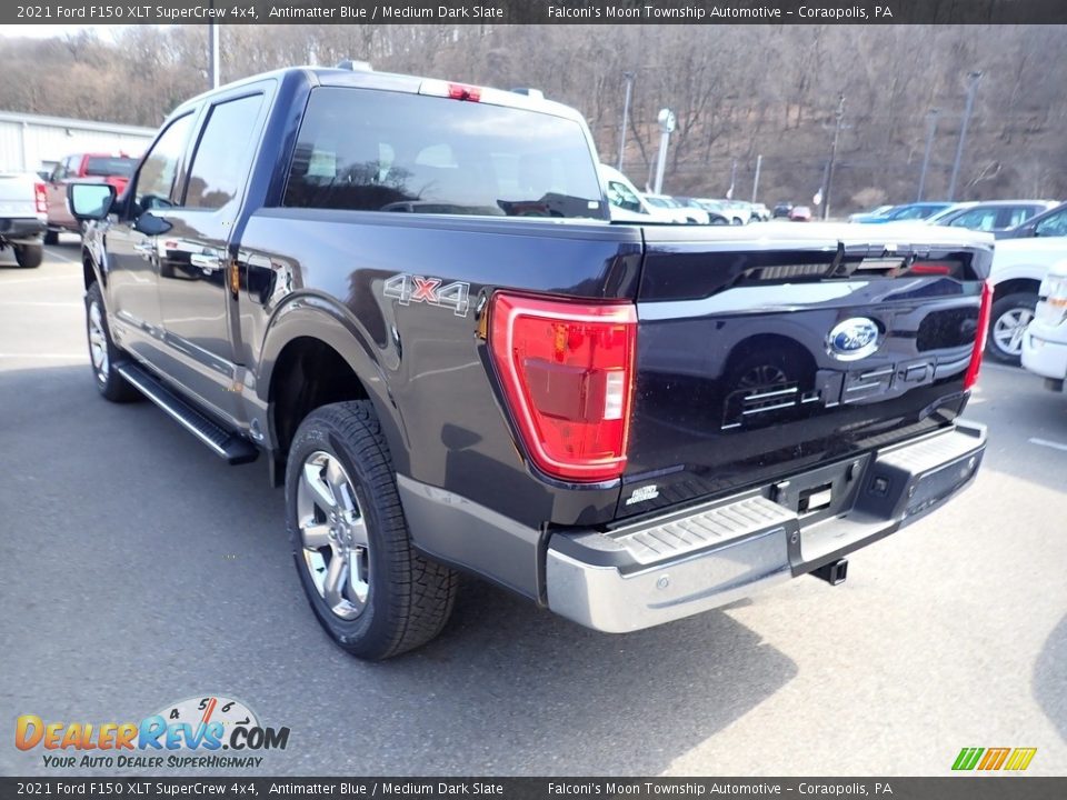 2021 Ford F150 XLT SuperCrew 4x4 Antimatter Blue / Medium Dark Slate Photo #6