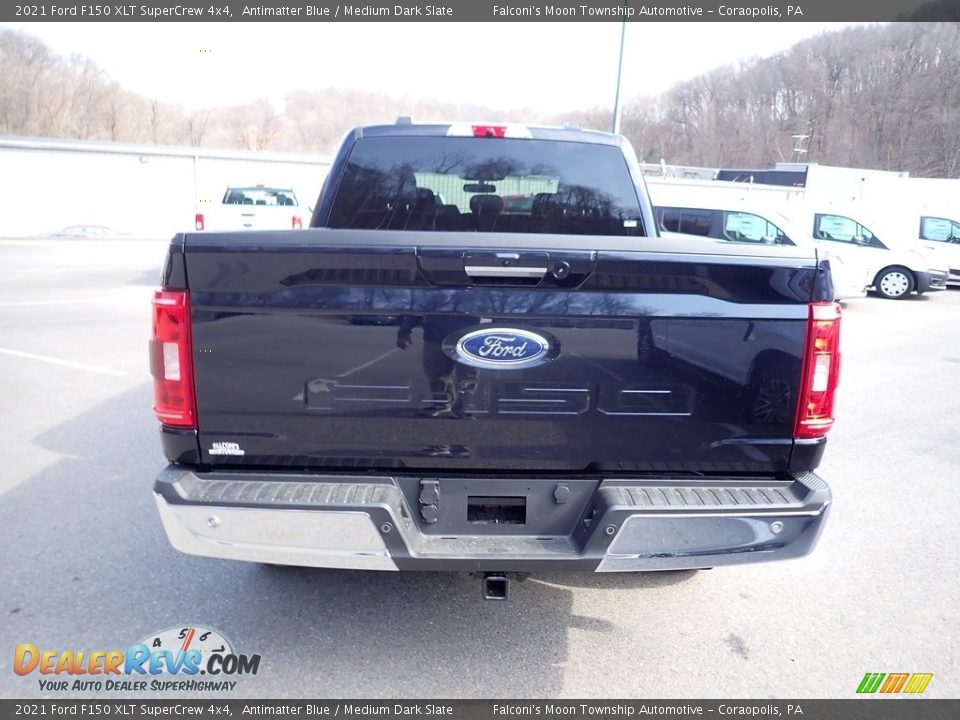 2021 Ford F150 XLT SuperCrew 4x4 Antimatter Blue / Medium Dark Slate Photo #7