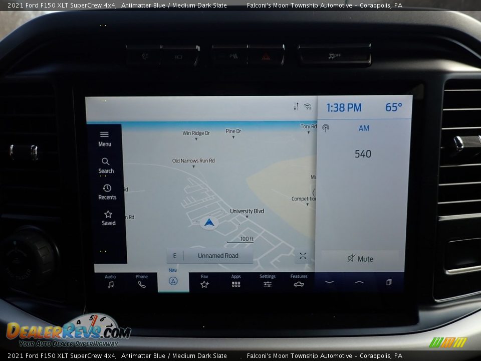 2021 Ford F150 XLT SuperCrew 4x4 Antimatter Blue / Medium Dark Slate Photo #15