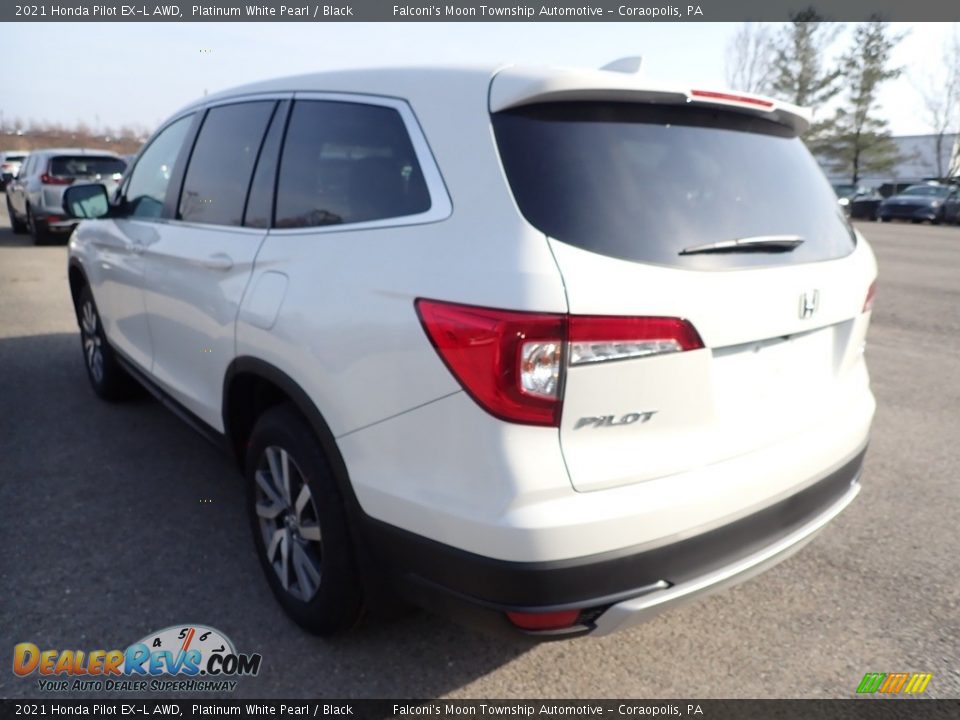 2021 Honda Pilot EX-L AWD Platinum White Pearl / Black Photo #2