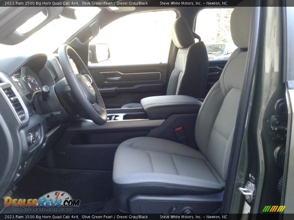 2021 Ram 1500 Big Horn Quad Cab 4x4 Olive Green Pearl / Diesel Gray/Black Photo #11