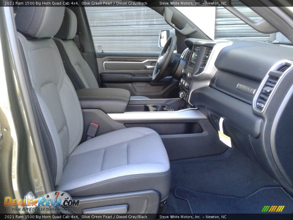 2021 Ram 1500 Big Horn Quad Cab 4x4 Olive Green Pearl / Diesel Gray/Black Photo #17