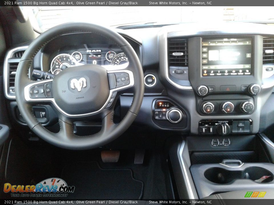 2021 Ram 1500 Big Horn Quad Cab 4x4 Olive Green Pearl / Diesel Gray/Black Photo #18