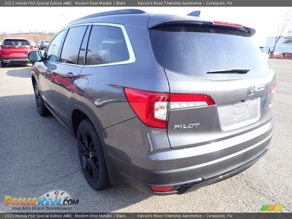 2021 Honda Pilot Special Edition AWD Modern Steel Metallic / Black Photo #3