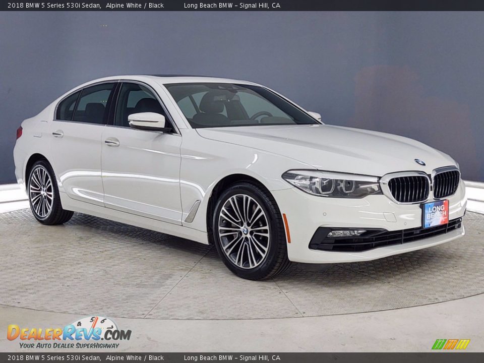 2018 BMW 5 Series 530i Sedan Alpine White / Black Photo #1