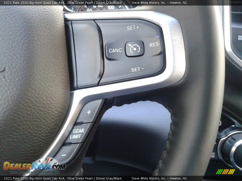2021 Ram 1500 Big Horn Quad Cab 4x4 Olive Green Pearl / Diesel Gray/Black Photo #20