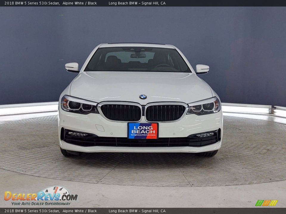 2018 BMW 5 Series 530i Sedan Alpine White / Black Photo #2