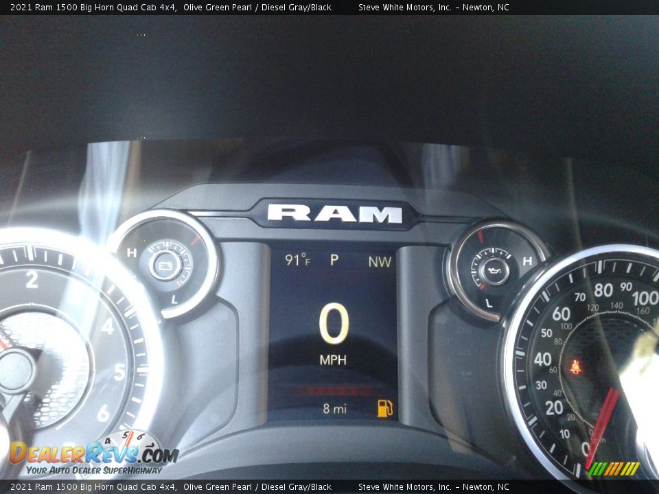 2021 Ram 1500 Big Horn Quad Cab 4x4 Olive Green Pearl / Diesel Gray/Black Photo #21