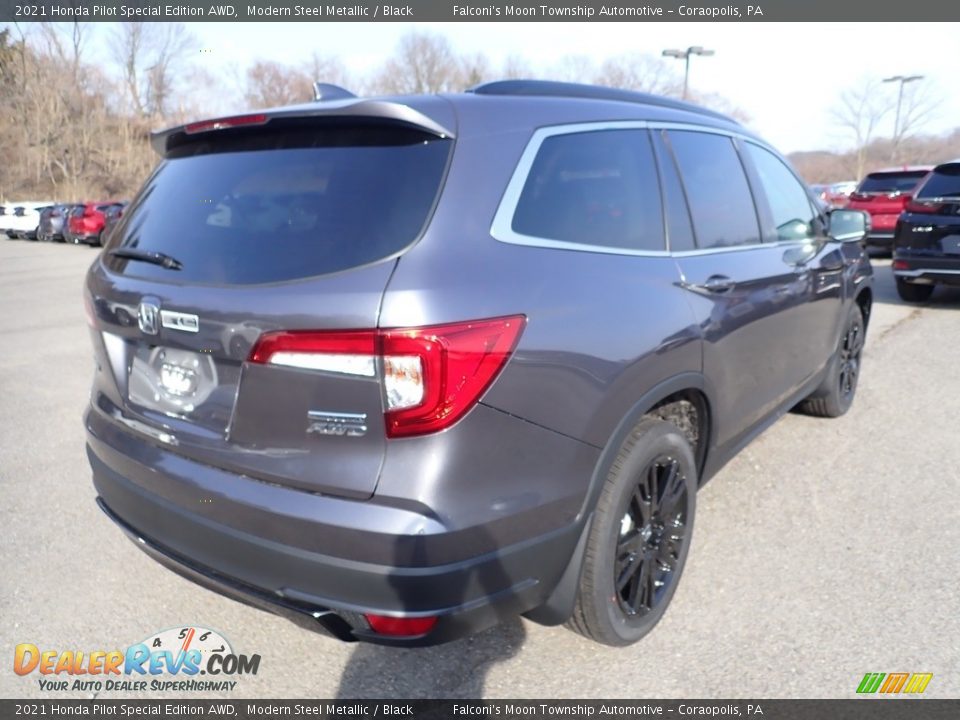 2021 Honda Pilot Special Edition AWD Modern Steel Metallic / Black Photo #5