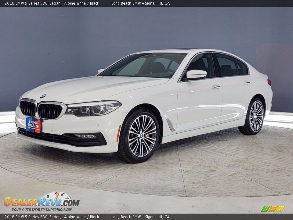 2018 BMW 5 Series 530i Sedan Alpine White / Black Photo #3