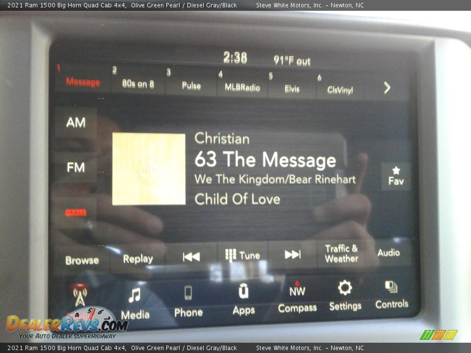 2021 Ram 1500 Big Horn Quad Cab 4x4 Olive Green Pearl / Diesel Gray/Black Photo #23