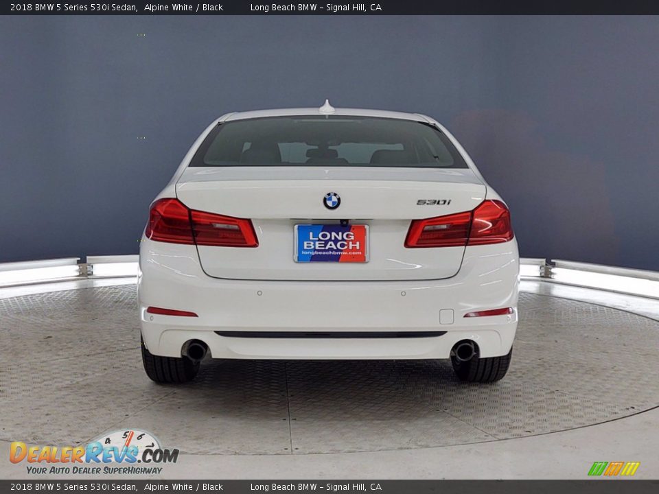 2018 BMW 5 Series 530i Sedan Alpine White / Black Photo #4