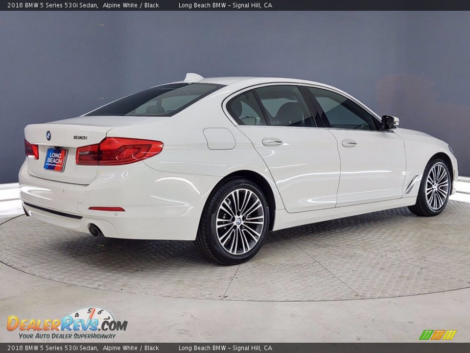 2018 BMW 5 Series 530i Sedan Alpine White / Black Photo #5