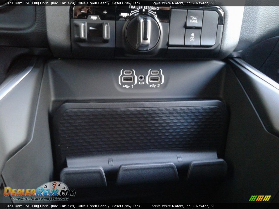 2021 Ram 1500 Big Horn Quad Cab 4x4 Olive Green Pearl / Diesel Gray/Black Photo #26