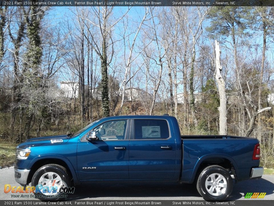 Patriot Blue Pearl 2021 Ram 1500 Laramie Crew Cab 4x4 Photo #1