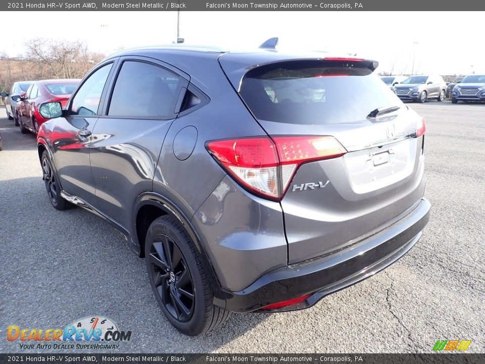 2021 Honda HR-V Sport AWD Modern Steel Metallic / Black Photo #3