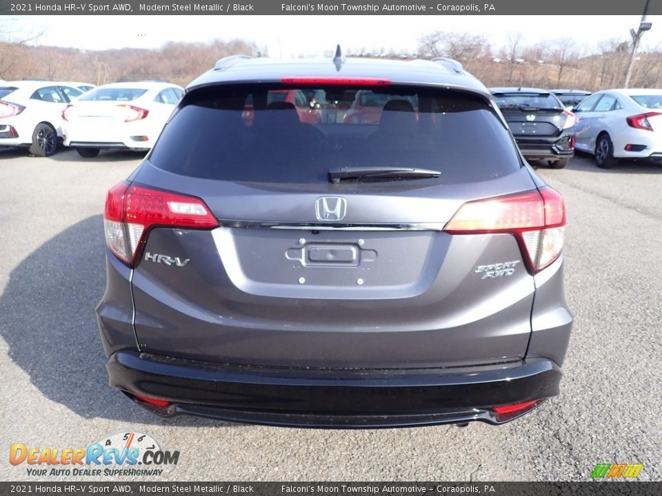 2021 Honda HR-V Sport AWD Modern Steel Metallic / Black Photo #4