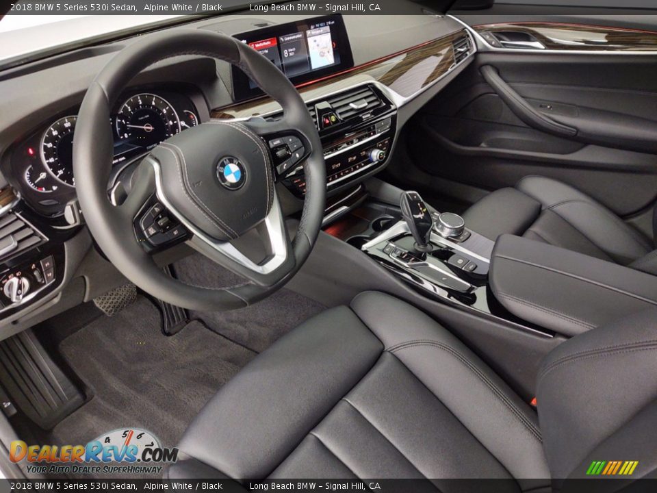 2018 BMW 5 Series 530i Sedan Alpine White / Black Photo #16