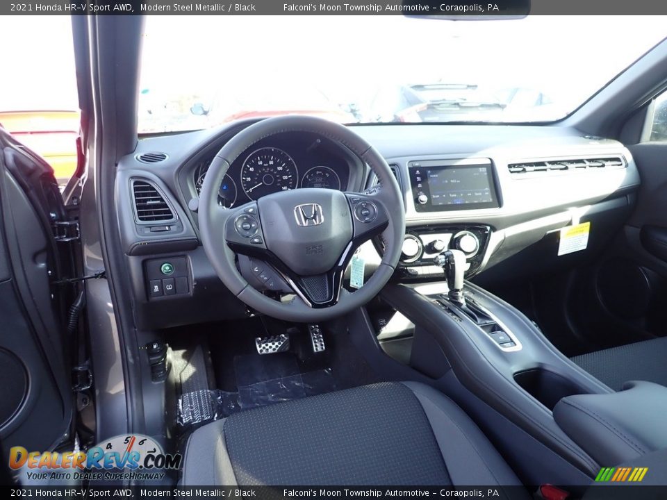 2021 Honda HR-V Sport AWD Modern Steel Metallic / Black Photo #10