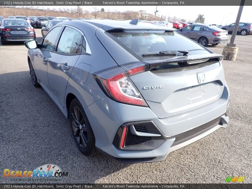 2021 Honda Civic EX Hatchback Sonic Gray Pearl / Black Photo #2