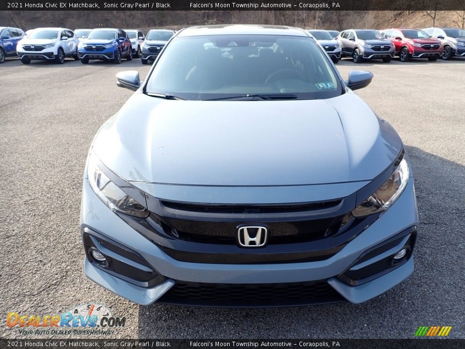 2021 Honda Civic EX Hatchback Sonic Gray Pearl / Black Photo #6