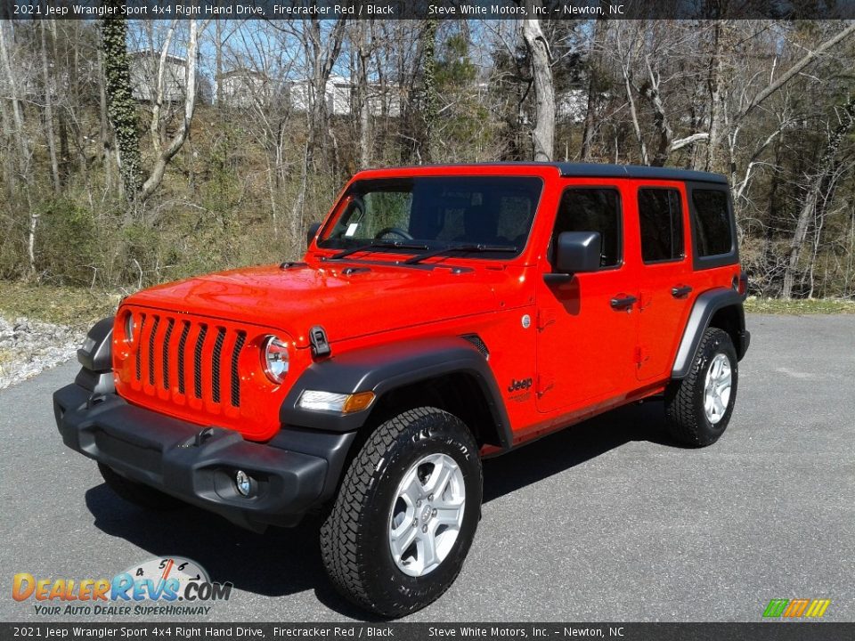 2021 Jeep Wrangler Sport 4x4 Right Hand Drive Firecracker Red / Black Photo #2