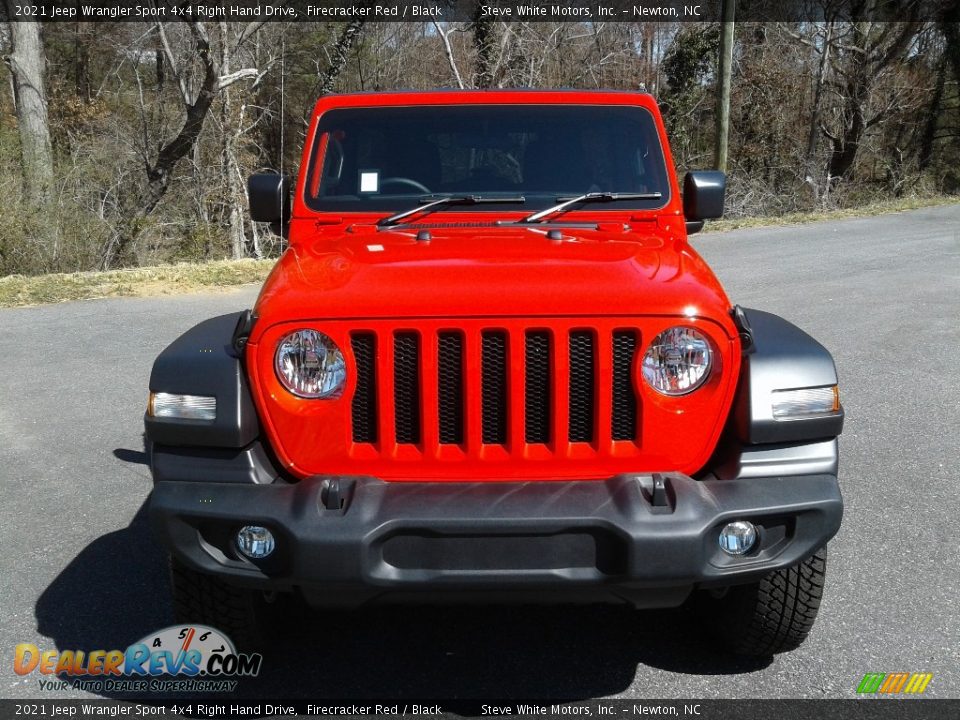 2021 Jeep Wrangler Sport 4x4 Right Hand Drive Firecracker Red / Black Photo #3