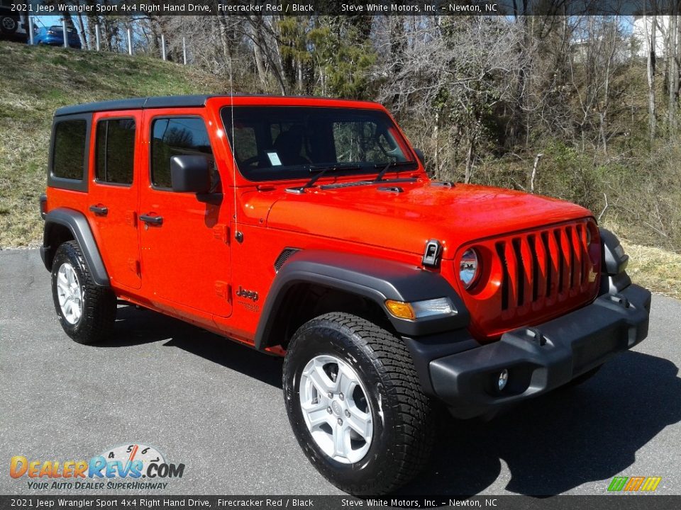 2021 Jeep Wrangler Sport 4x4 Right Hand Drive Firecracker Red / Black Photo #4