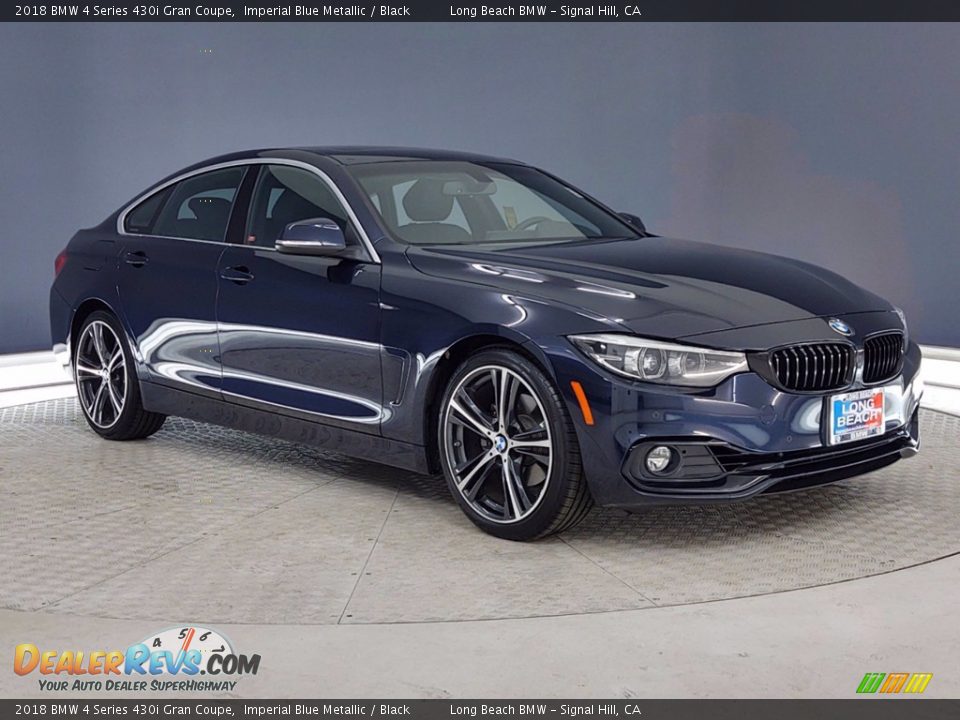 2018 BMW 4 Series 430i Gran Coupe Imperial Blue Metallic / Black Photo #1